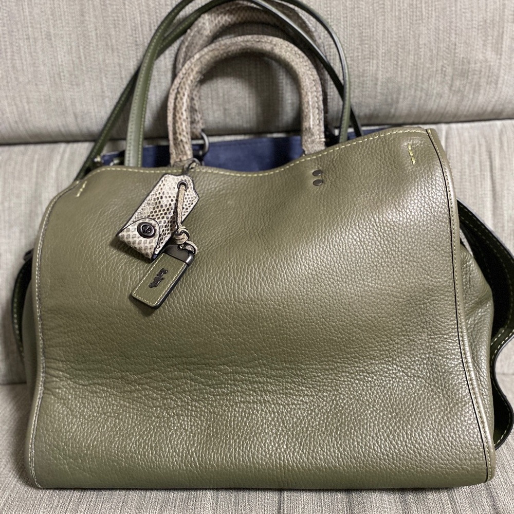 Coach Olive Green Shoulder Bag